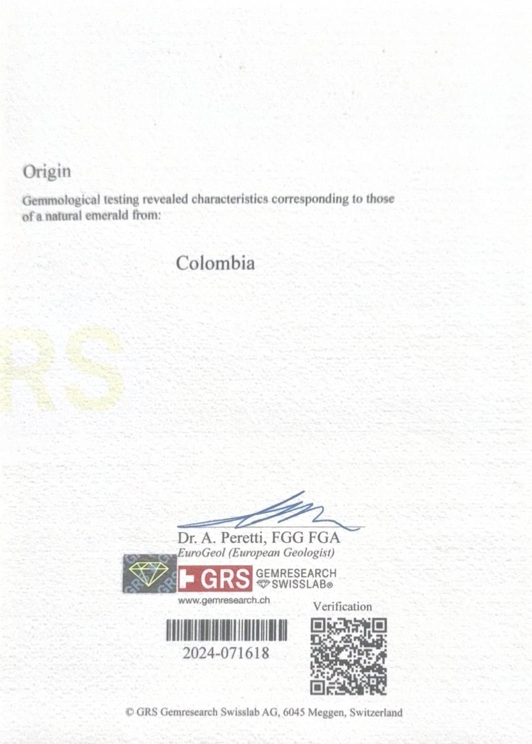 Emerald Loose / 0.98ct