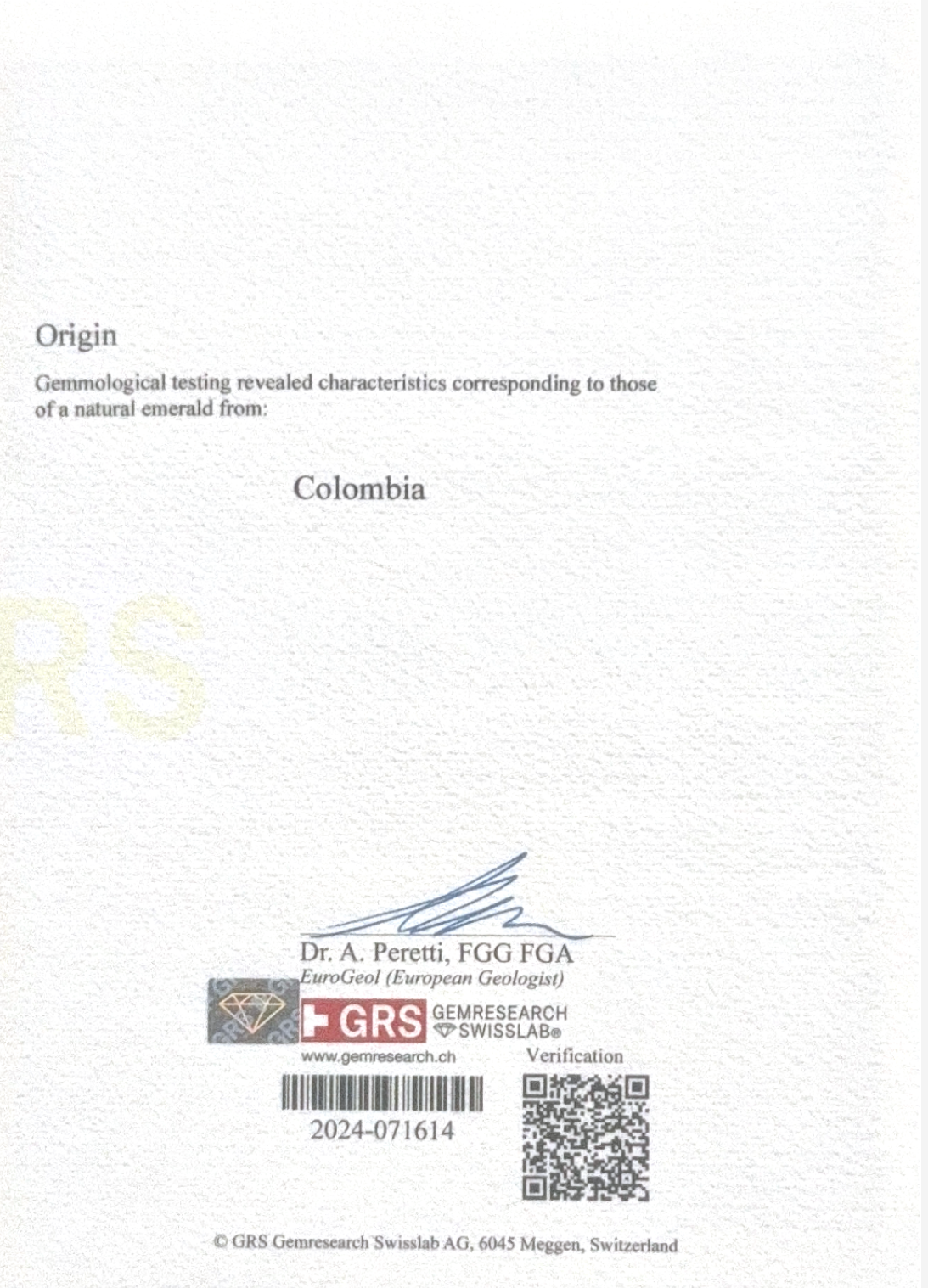 Emerald Loose / 1.03ct