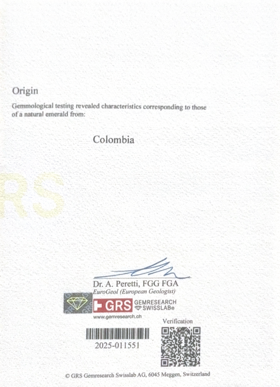 Emerald Loose / 1.24ct